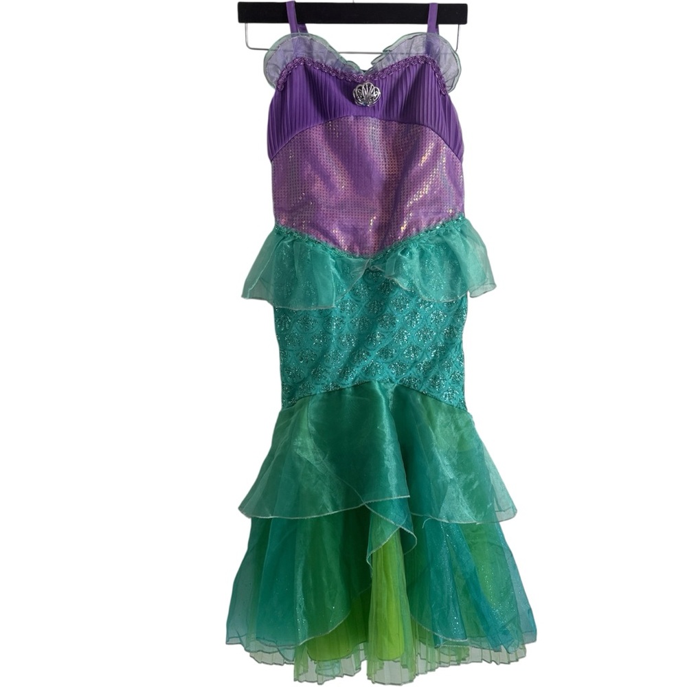 Disney  Castle Collection The little Mermaid dress Costume Purple and Green 9/10